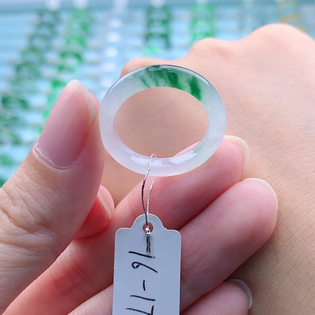 翡翠戒指未镶嵌缅甸翡翠A货