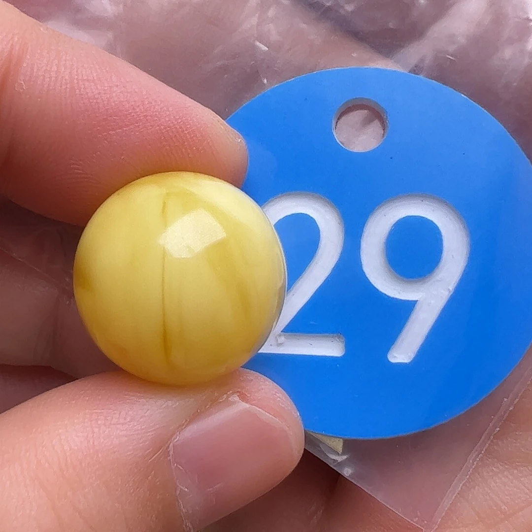 未镶嵌蜜蜡裸石17mm金沙