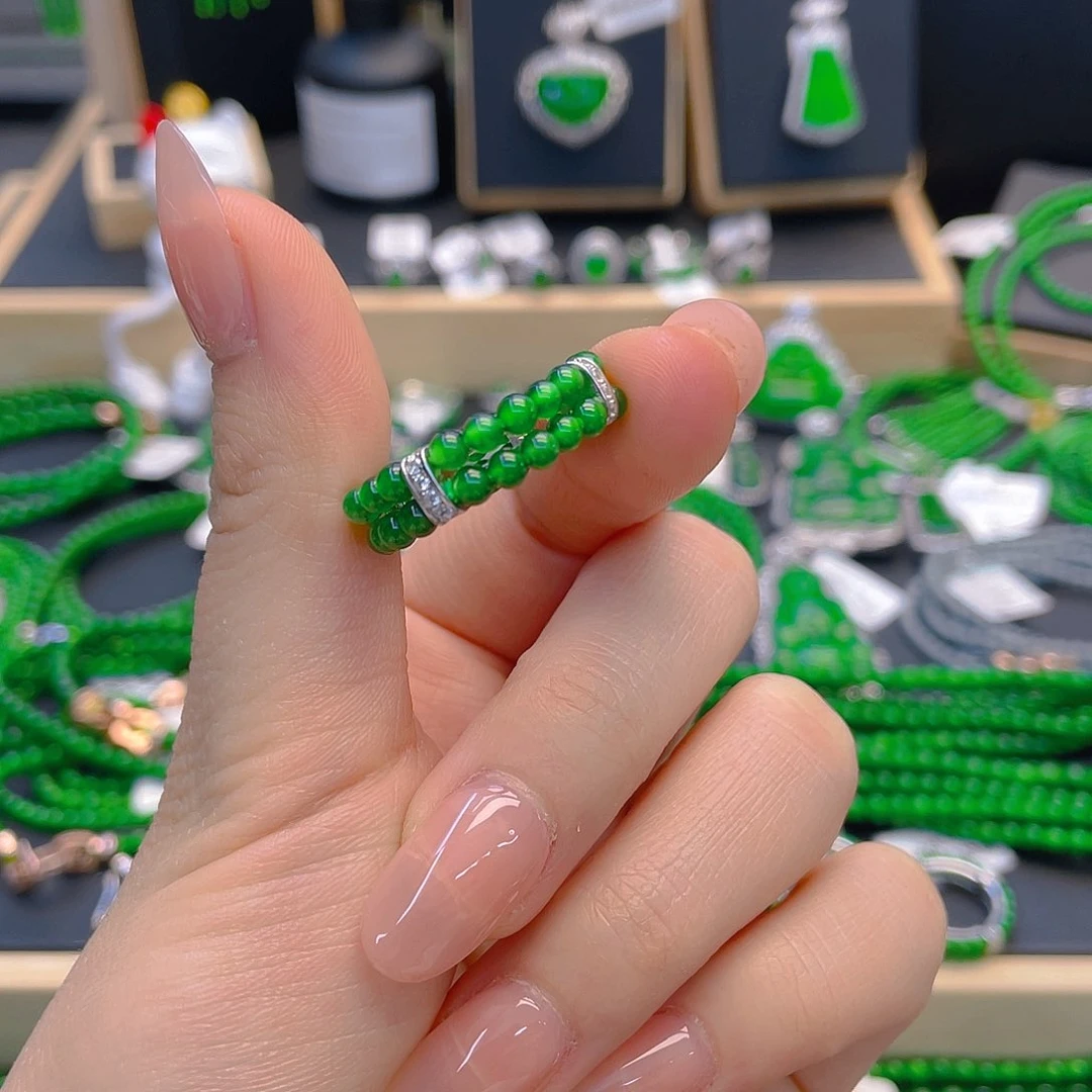 翡翠手链未镶嵌戒指卡3