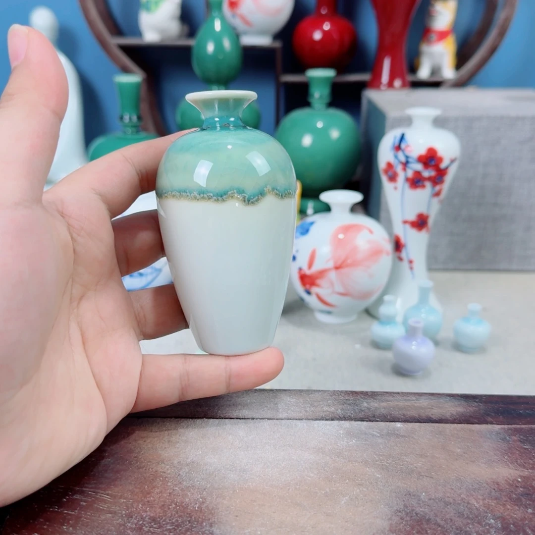陶瓷手工小花器摆件