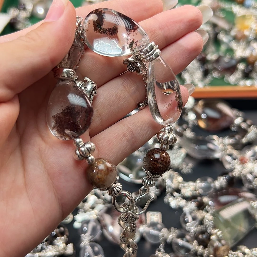 水晶手链合金七*，手串