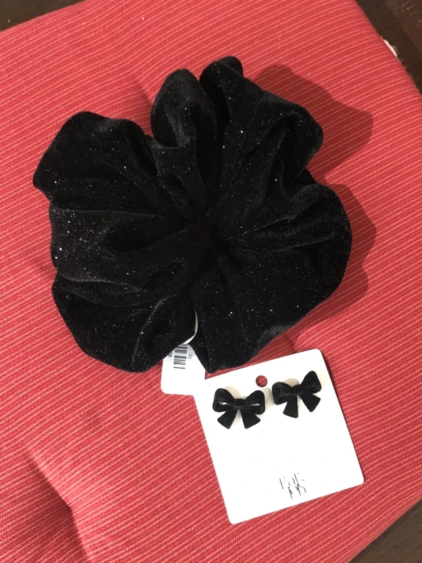 合金布艺耳饰 新年大发圈耳环套装