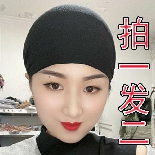 莫代尔薄款打底帽面料柔软弹力大包头发衬帽纯莫代尔打底帽