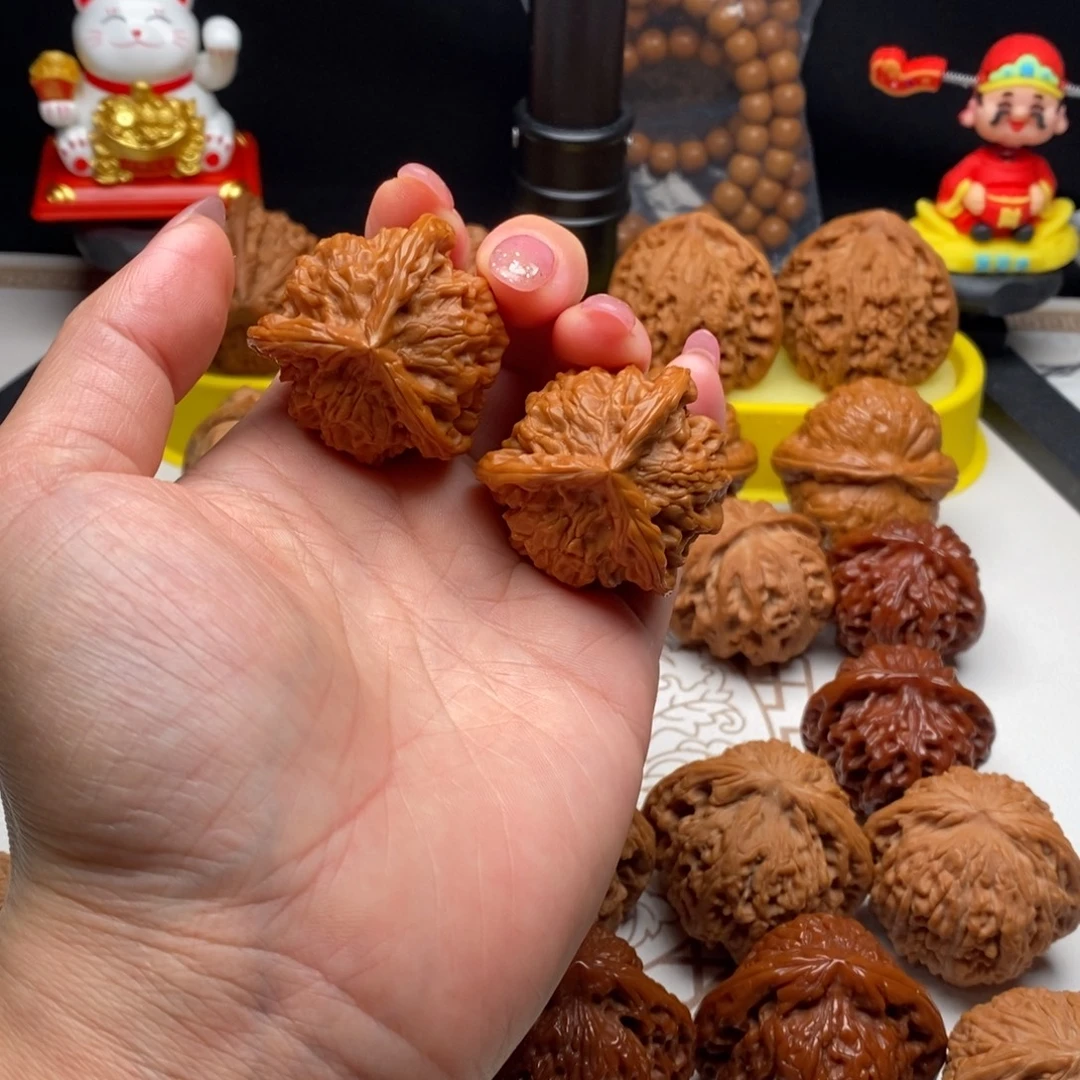 桃核吊坠盘山三棱