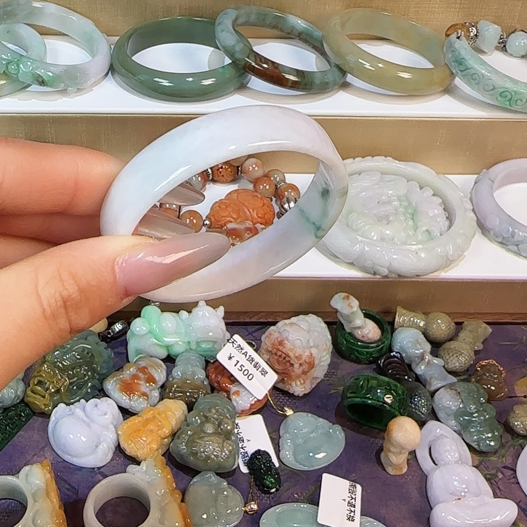 翡翠未镶嵌手链手镯