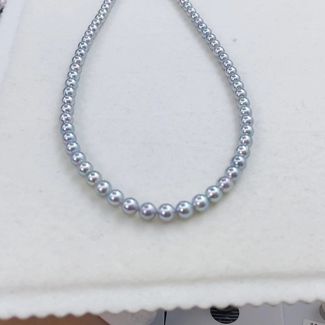 未镶嵌海水珍珠串链5-6mm真多麻串链
