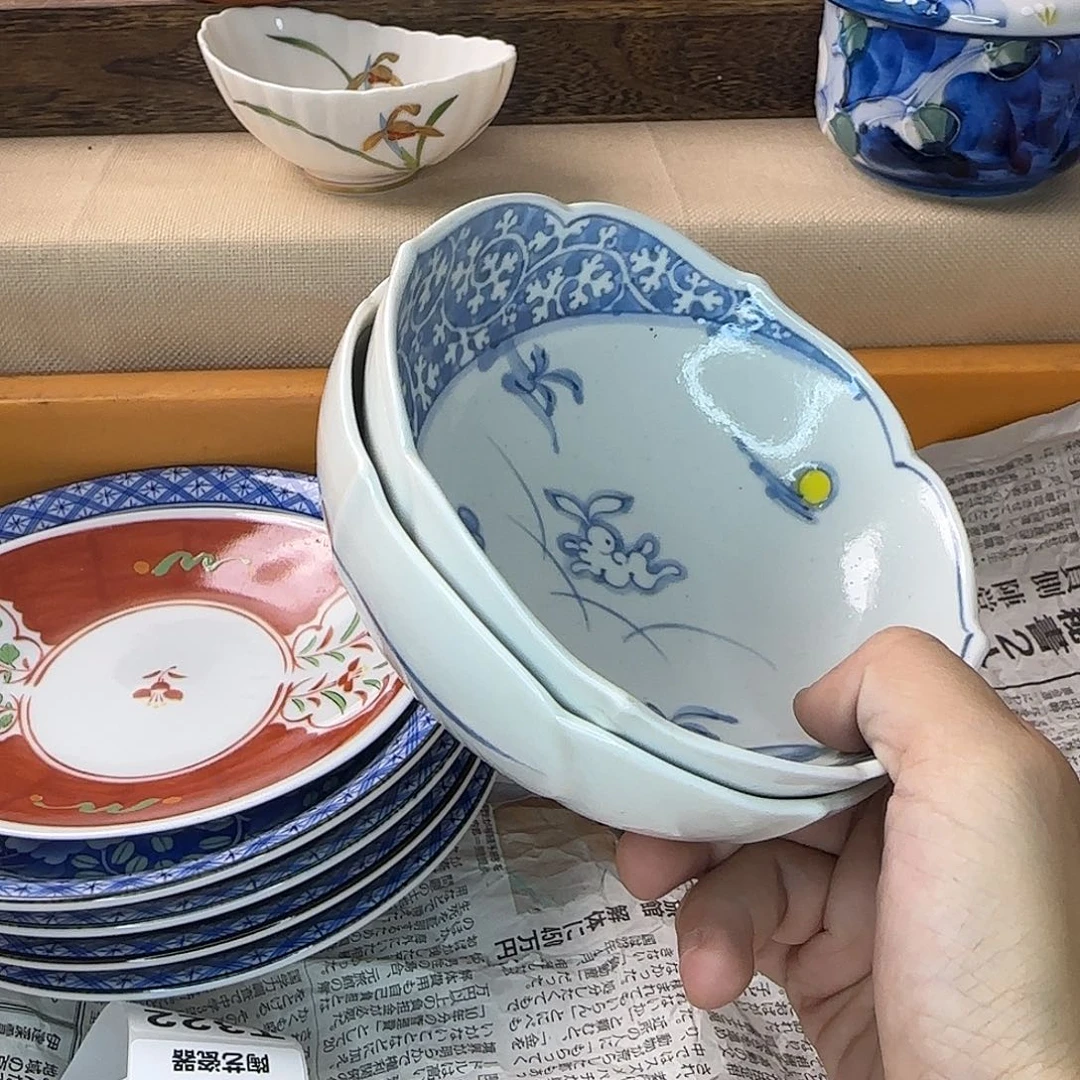 q***q瓷片海外回流日瓷全场满18米包邮