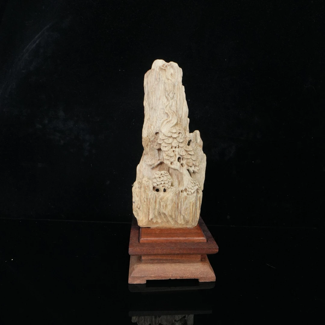 A6572 伊利安沉香高山老料青松香炉 10x9.9x25.4cm 300g