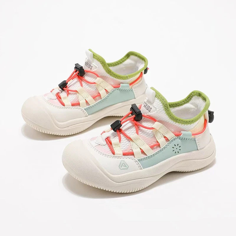 ABC儿童运动鞋2025夏季新款软底透气网面鞋儿童时尚防滑阿甘鞋