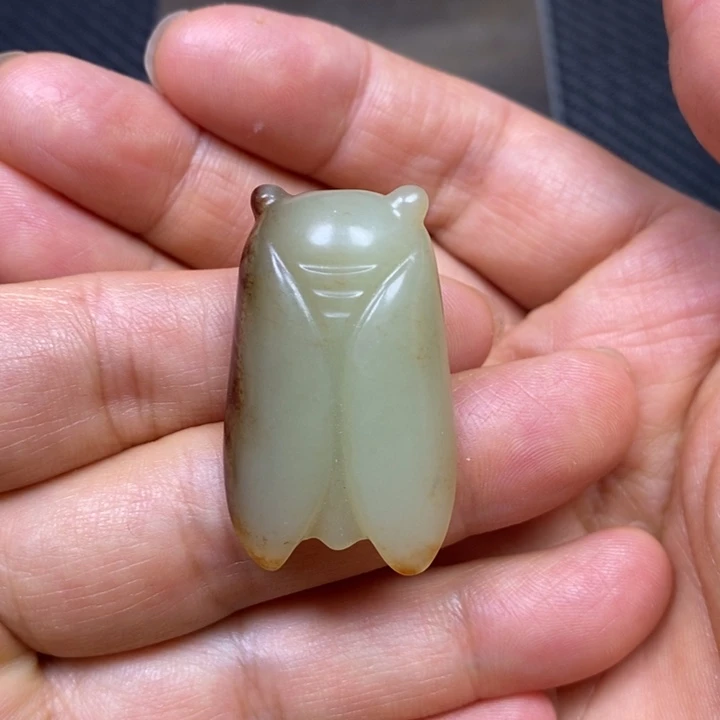 和田玉未镶嵌车挂泰*