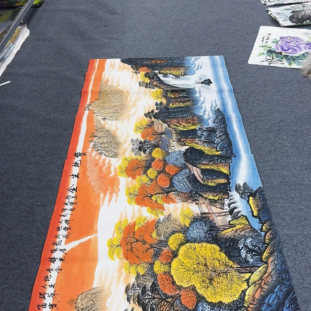国画作品小姐姐放漏中