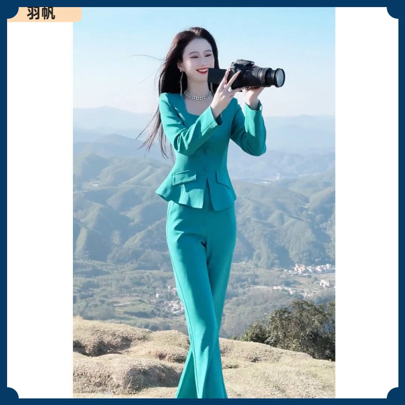 1富家千金修身高级感小洋装名媛气质高端西装裤子时尚套装女I