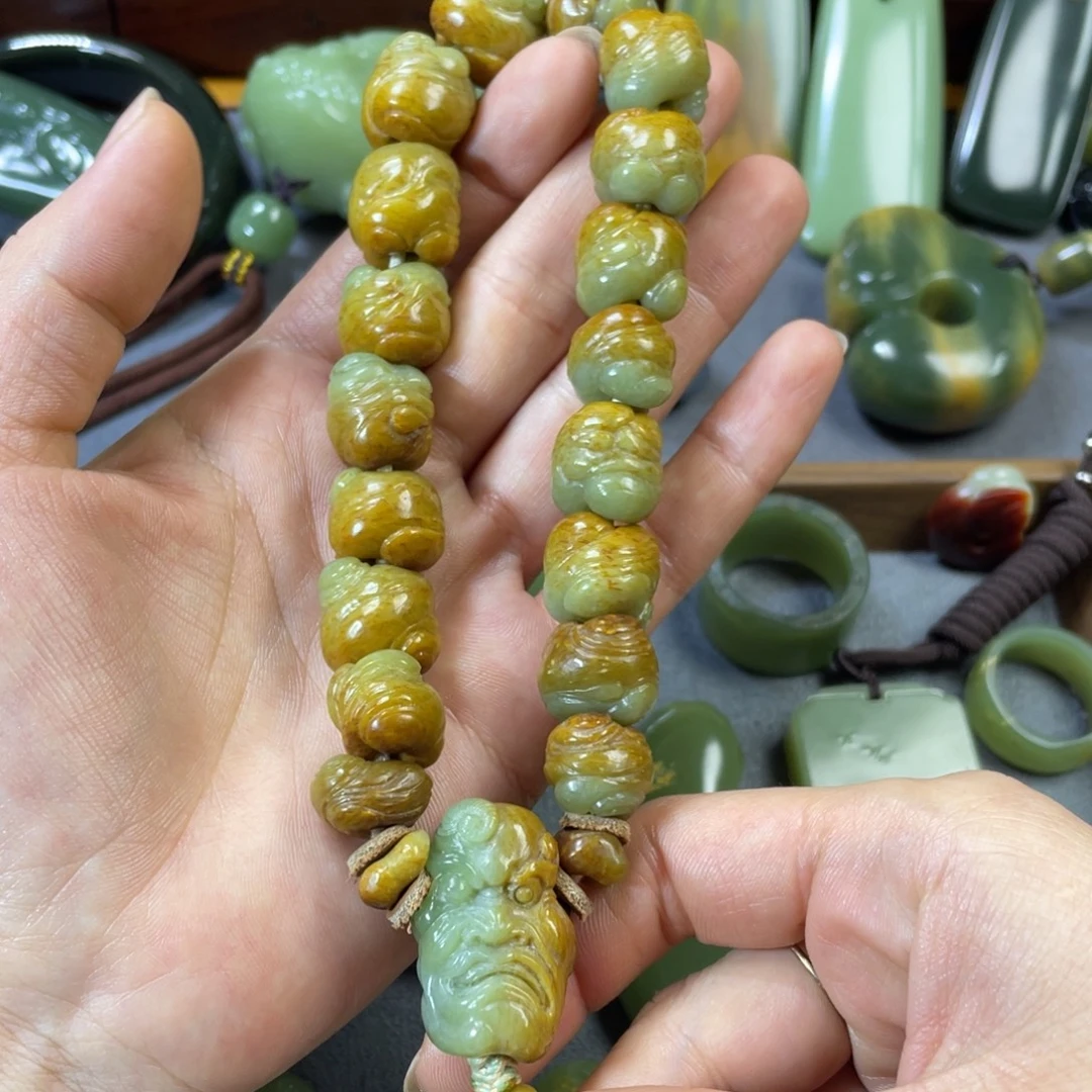 快***吧岫岩河磨玉（透闪石质玉）未镶嵌挂件