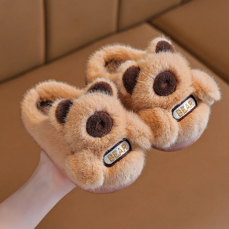 儿童棉拖鞋冬季新款卡通可爱男女童居家室内加厚保暖宝宝网红拖鞋