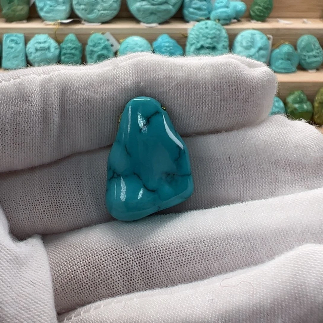 未镶嵌绿松石随形16.8mm