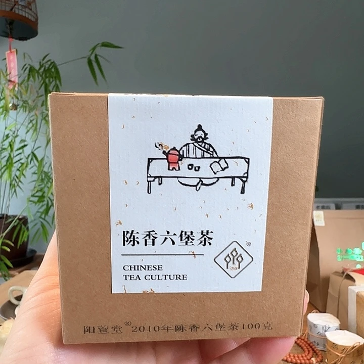 紫砂茶叶罐2010年陈香六堡茶100克