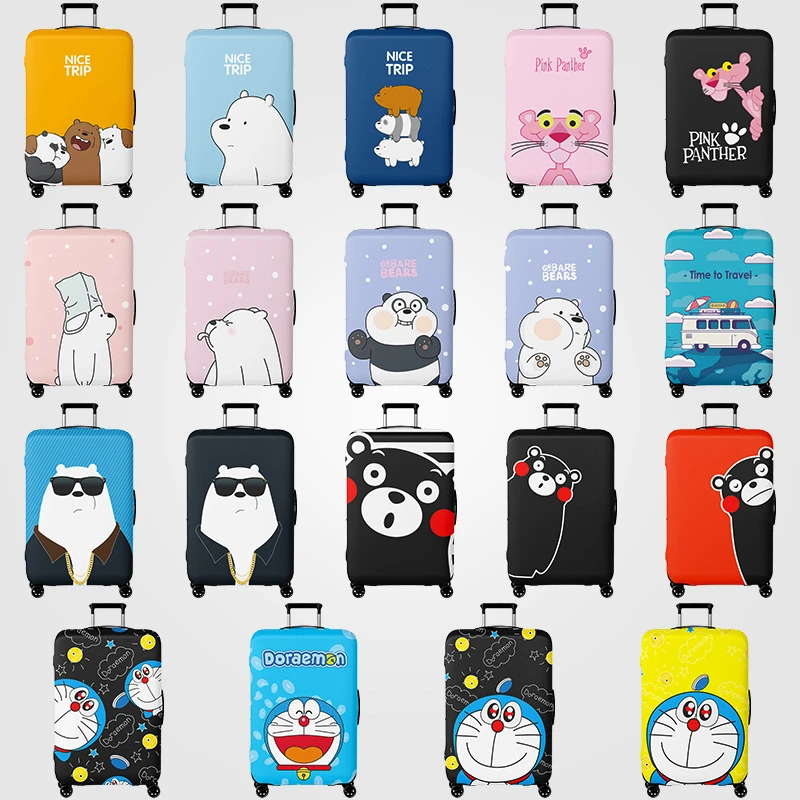 电商热卖现货弹力卡通印花旅行箱保护套拉杆箱保护套箱套防尘防刮