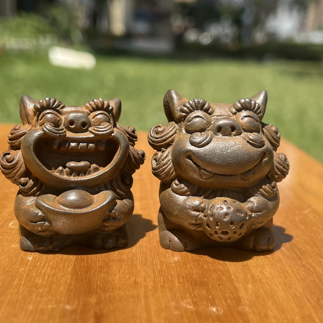 铸铁艺术绣球元宝瓦猫个性高级小众摆件装饰收藏品直播间专属链接