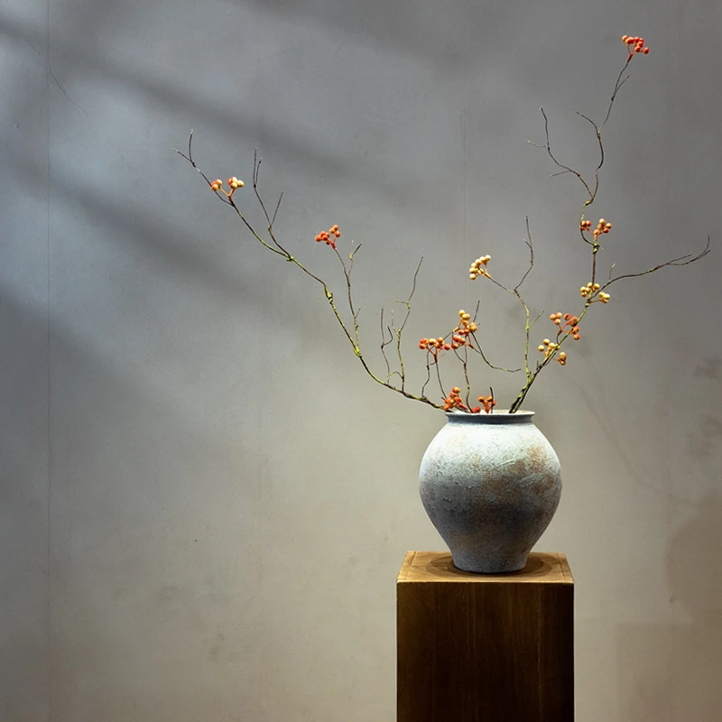 海虹景品山归来树枝仿真假花干花绿植摆件轻奢高端桌面装饰