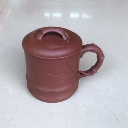 紫泥茶杯竹叶杯容量580