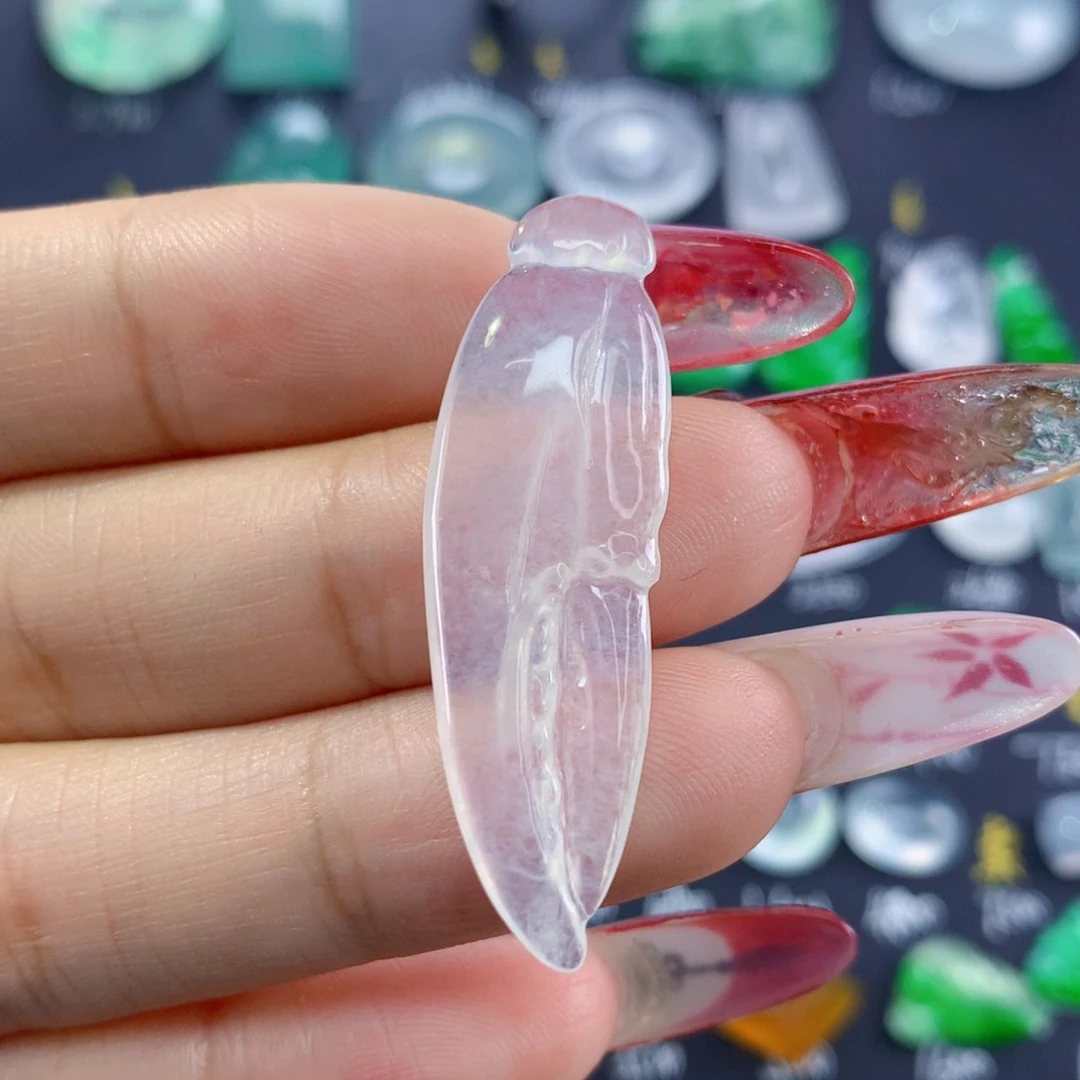 翡翠颈饰未镶嵌纯天然缅甸翡翠A货