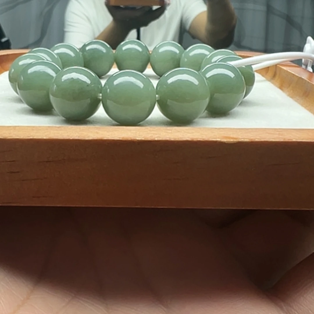 【闪购商品】未镶嵌手串和田玉和田玉纯天然天空蓝卡16