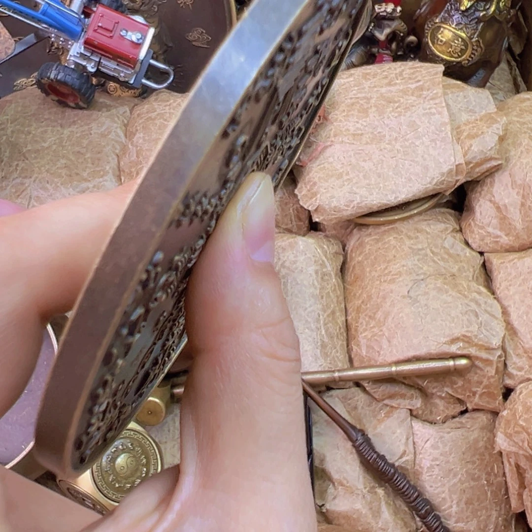 原矿风磨铜铜镜一个