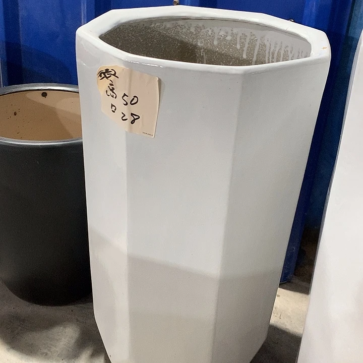 微瑕高温陶瓷花盆