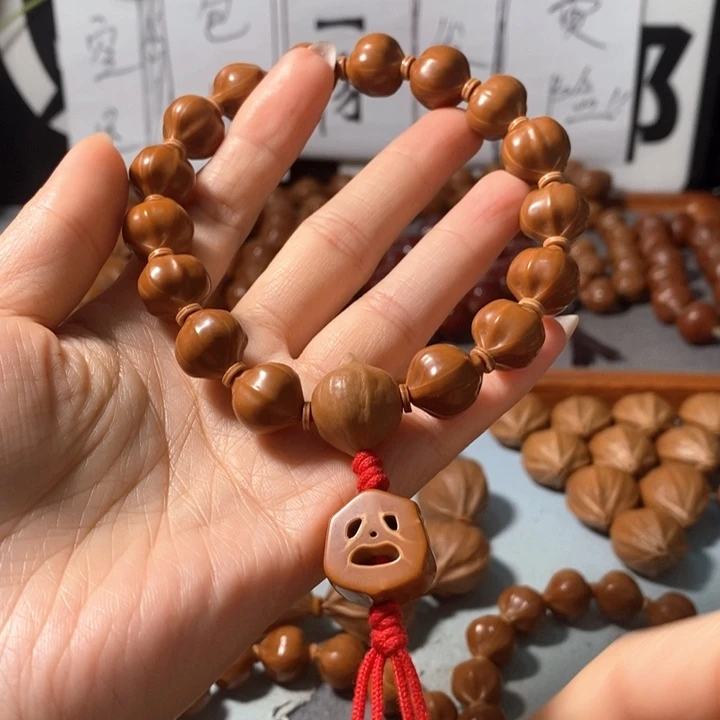 手串橄榄核4131精品蒜头南山小红铁14+2+3通