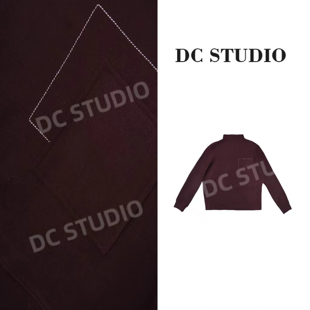 DC STUDIO【冷烟】2024秋冬新款时尚休闲设计师半高领保暖打底衣