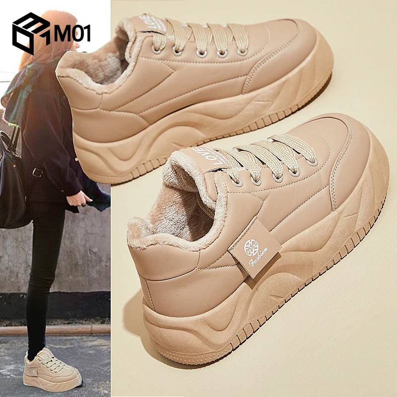 M01雪地靴女新款冬季二棉鞋加绒加厚马丁靴女鞋短靴冬鞋百搭学生