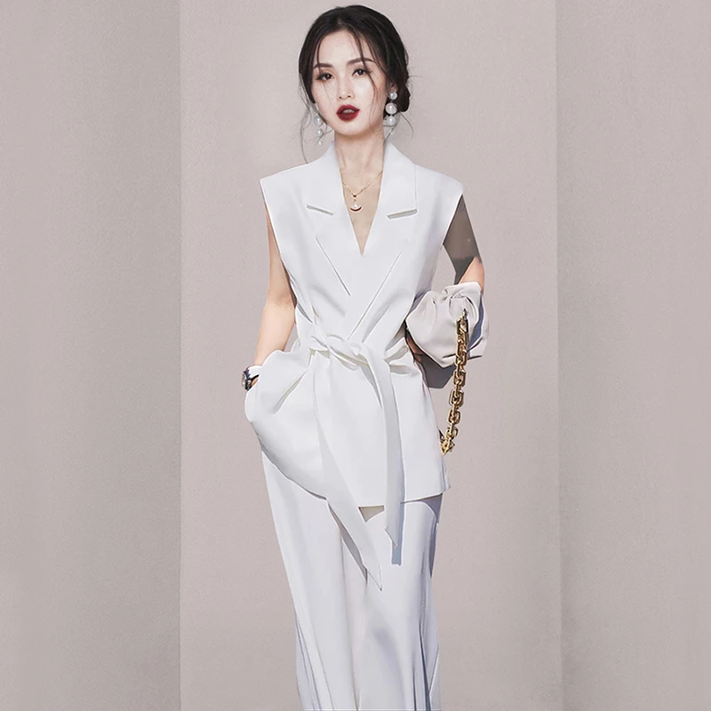 高级感名媛御姐港风复古chic网红炸街西装两件套装夏装2025新款女