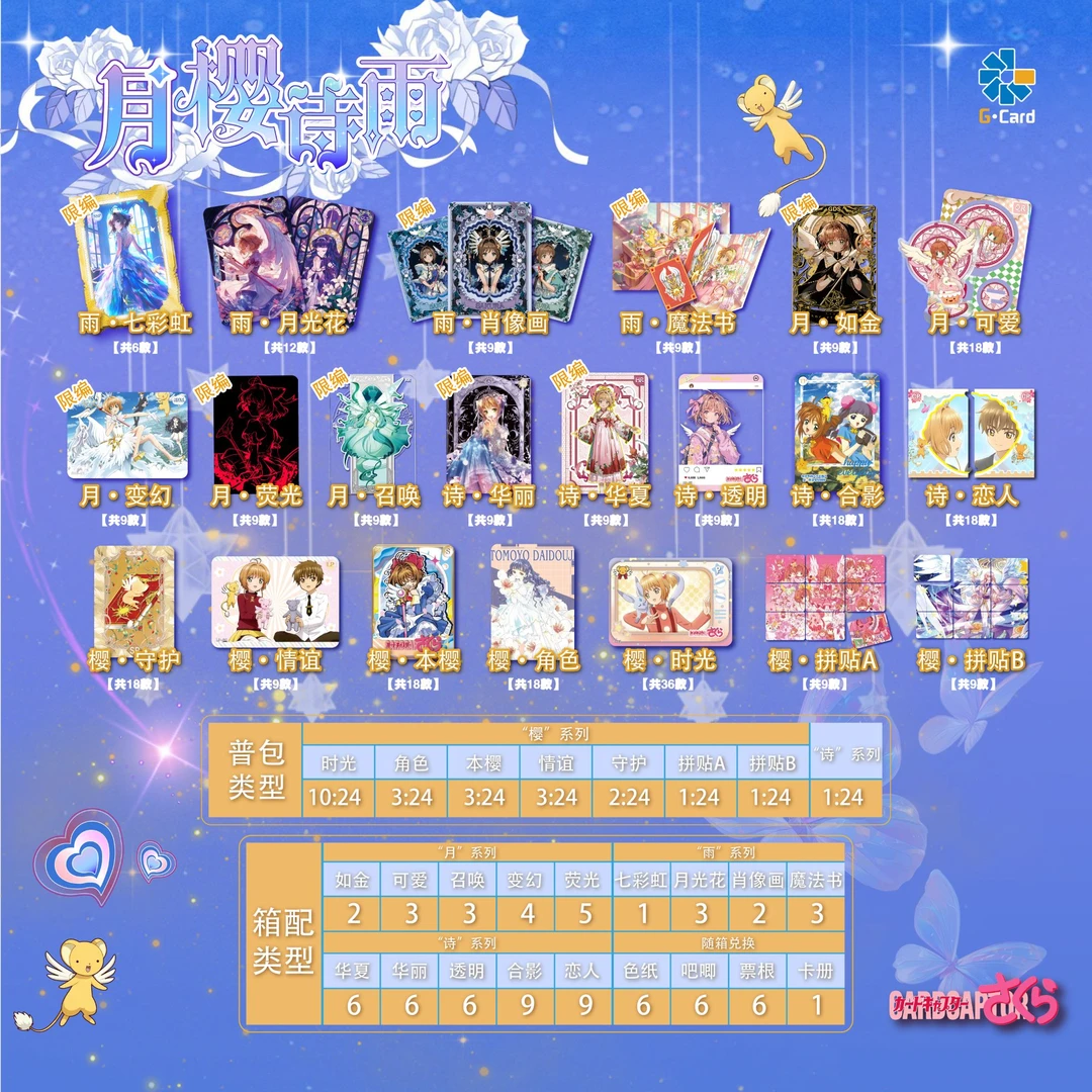 【G·Card】【魔卡少女樱】【强取】二创动漫魔卡少女樱收藏卡牌系列盲盒