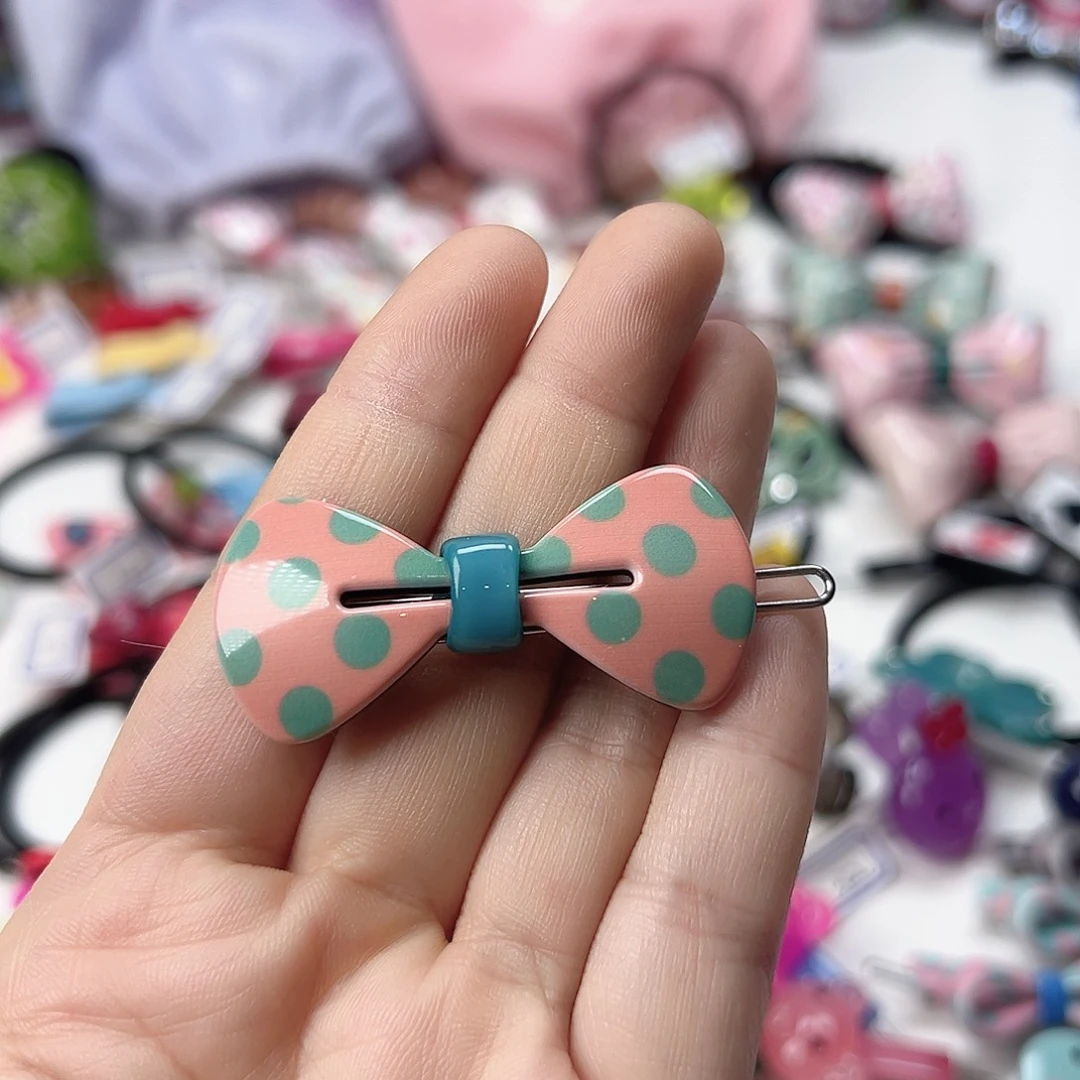 韩国儿童波点扣夹