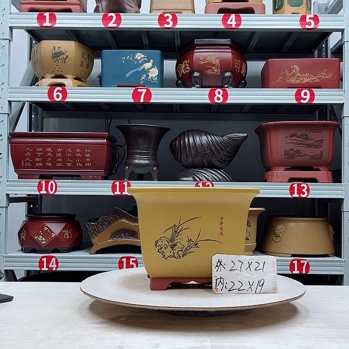 紫砂花盆紫砂花盆