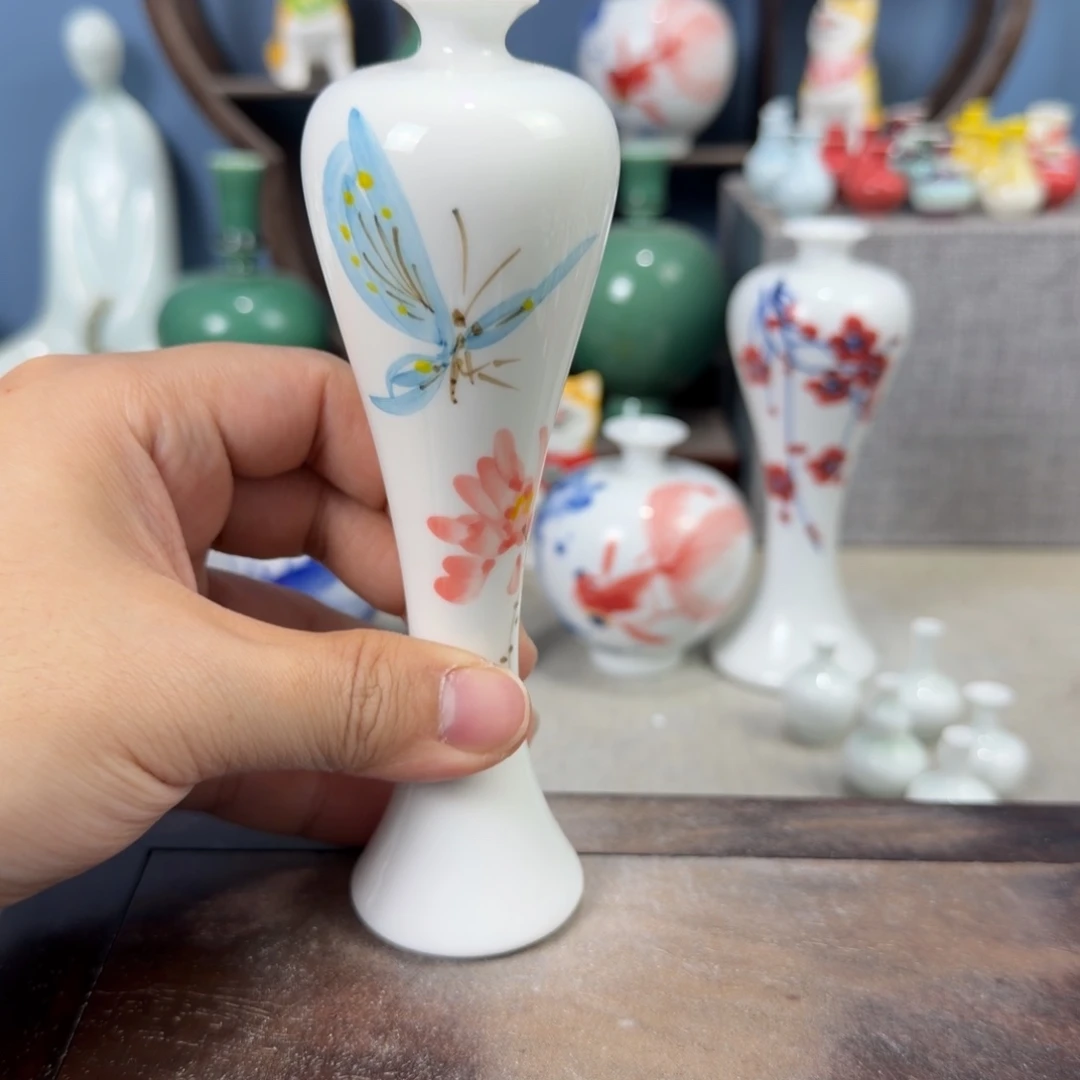 陶瓷手工小花器摆件