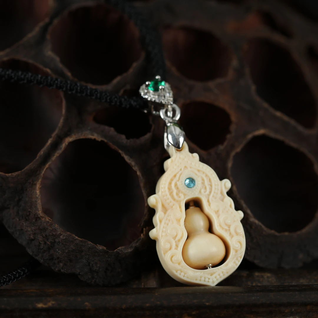 宫厅猛犸牙 如意葫芦吊坠zbjmm2511-4