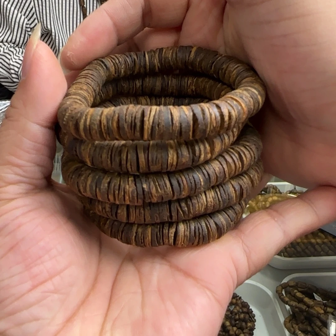 手串沉香多样性发1条金沙叶片珠高货9克