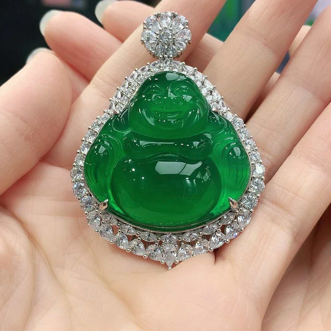 银S925镶嵌吊坠玛瑙/玉髓