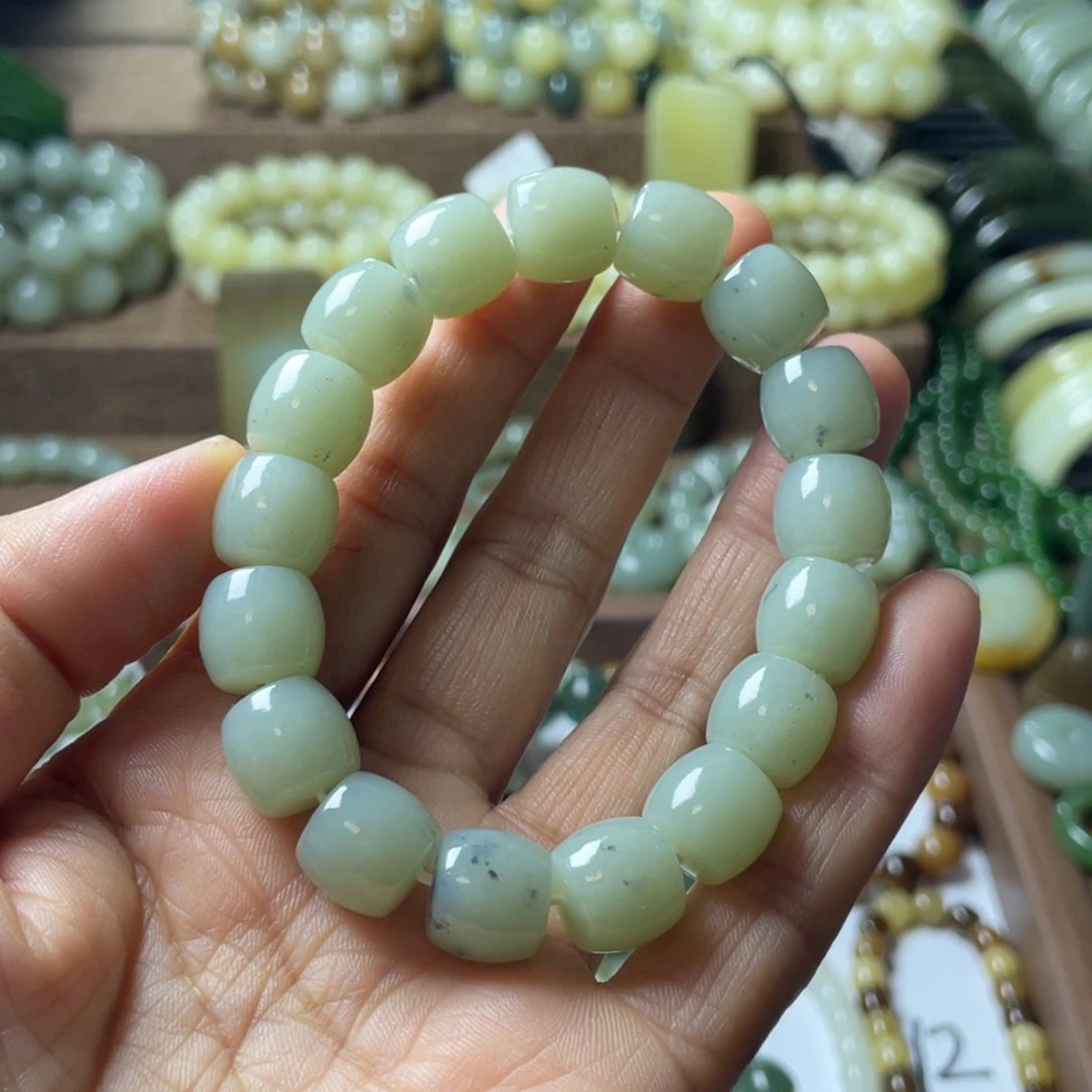 和田玉手链未镶嵌福**丫