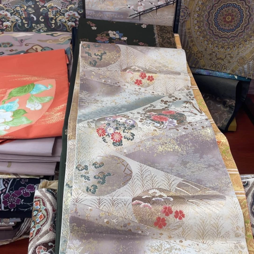 刺绣唐錦桑蠶絲正絹面料