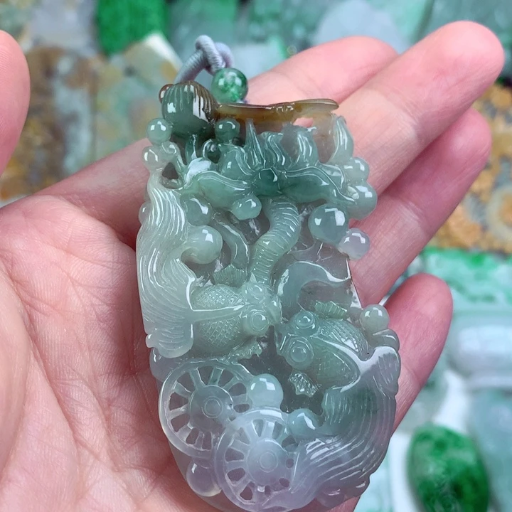 翡翠未镶嵌吊坠(不含链)