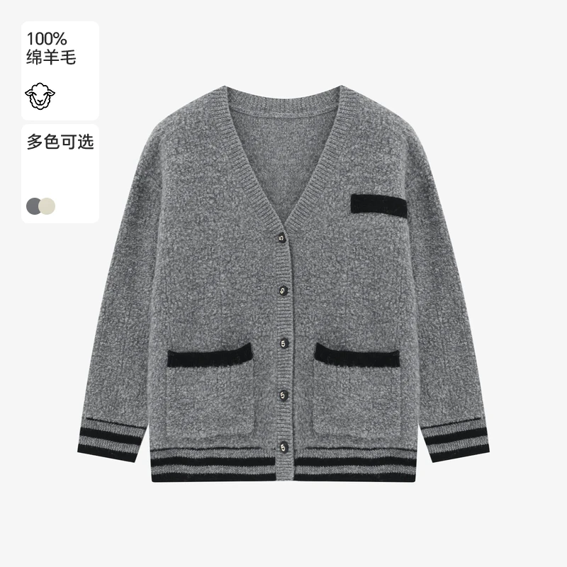 Basic House/百家好时尚百搭休闲女士宽松毛衣B06245C0992