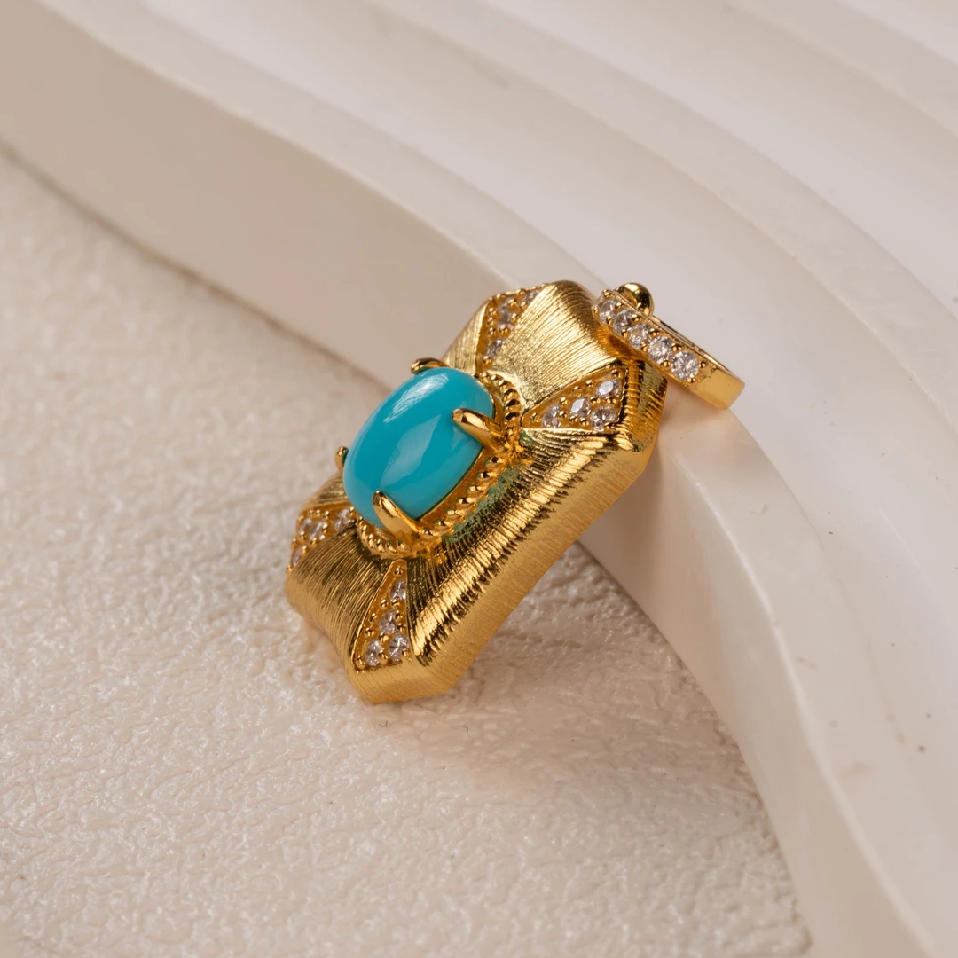 【志成吊坠】绿松吊坠925（天然珠宝多样性发其一）