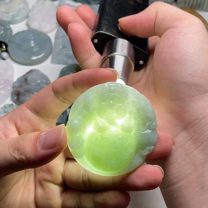 颈饰未镶嵌翡翠财爷36
