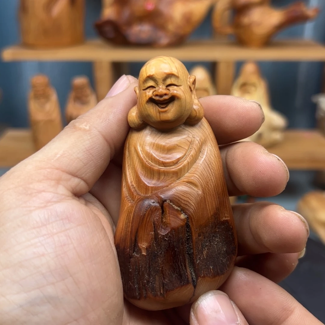 木可**包崖柏木摆件手把件