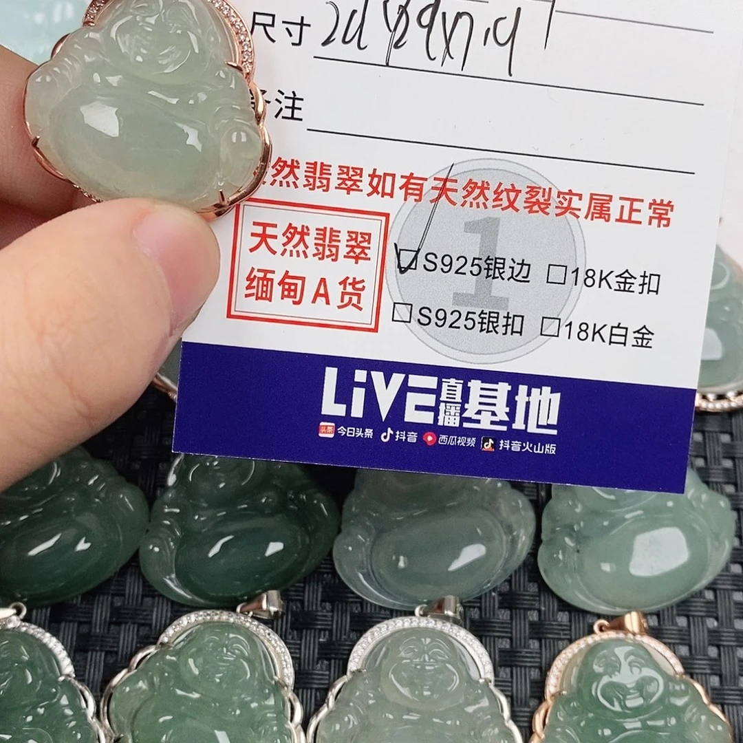 翡翠银S925镶嵌颈饰