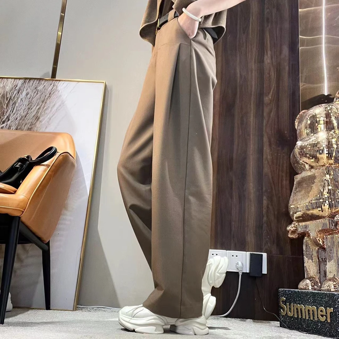名港【三伏裤】夏季可机洗宝藏宽松薄款潮流简约西装裤SS7180