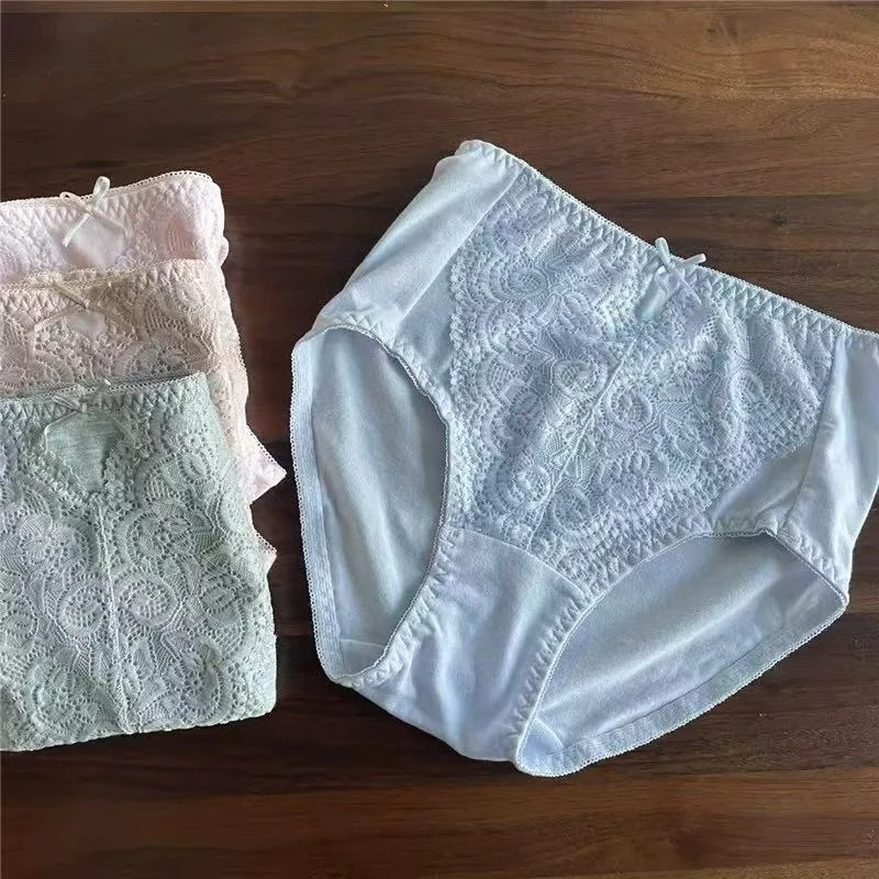 外贸四条装蕾丝舒适绵混中高腰高弹包臀（直播下单 NO退NO换 备注）