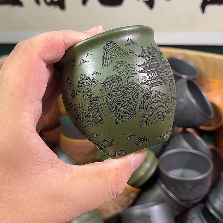 茶杯紫砂全手工紫砂主人杯